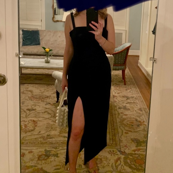 Fame and Partners Straight Neckline Strappy Body Con Dress - Picture 6 of 8